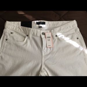 COPY - Bootcut white jeans from Banana Republic.